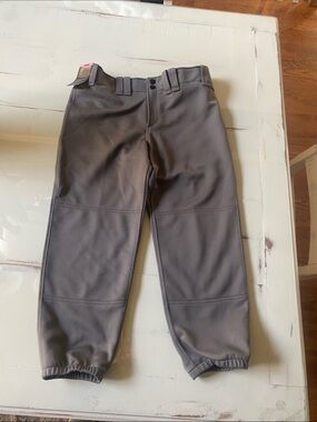 Mizuno Gray Kids Athletic Joggers softball pants